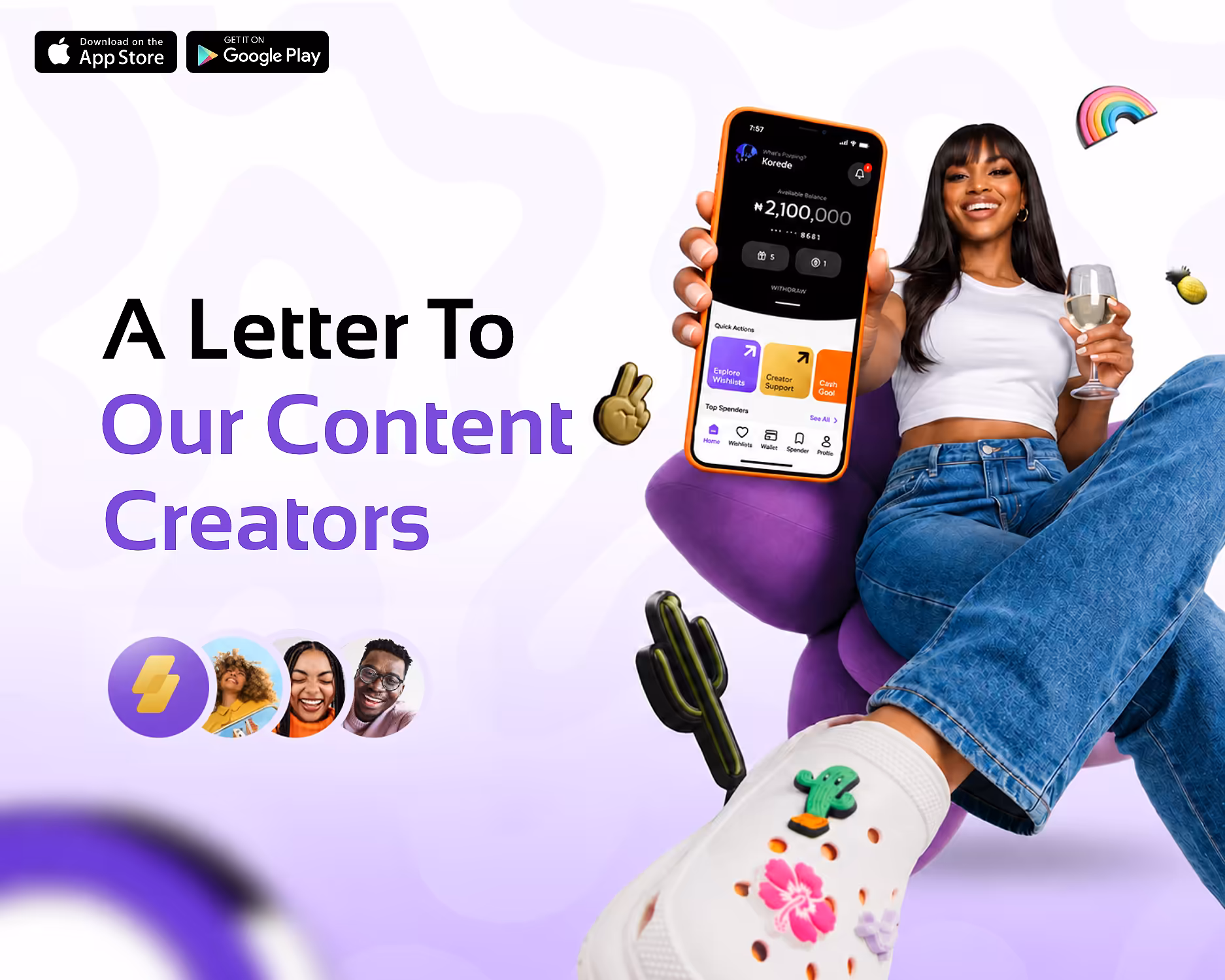 Creators wishlist and Creator Support